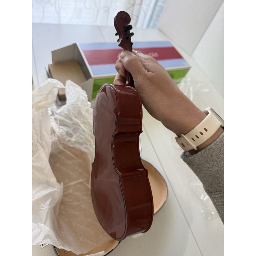American Girl Doll Cello With Rosin Bow Book Case Instrument Box - Picture 11 of 14